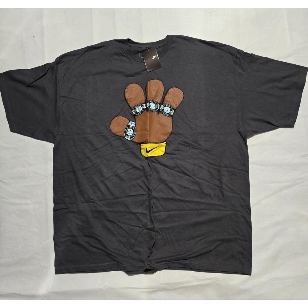 2009 Hoh Kobe Bryant 4 Iv Rings Puppet Fingers Lakers T Shirt Gray 3Xl Y2K